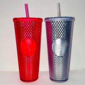 STARBUCKS STUDDED BLING COLD CUP TUMBLER 2019 SET